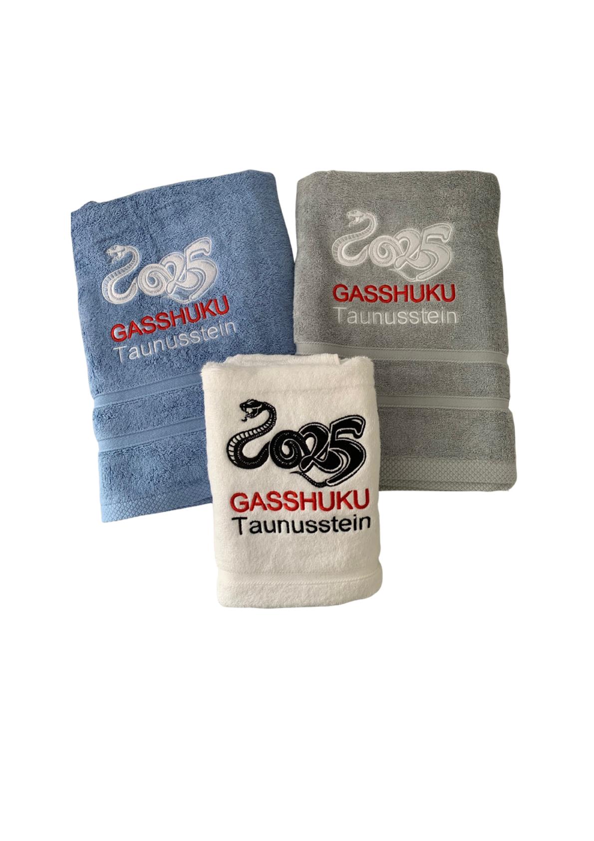 Lehrgangs-Duschtuch Gasshuku 2025, Weiß