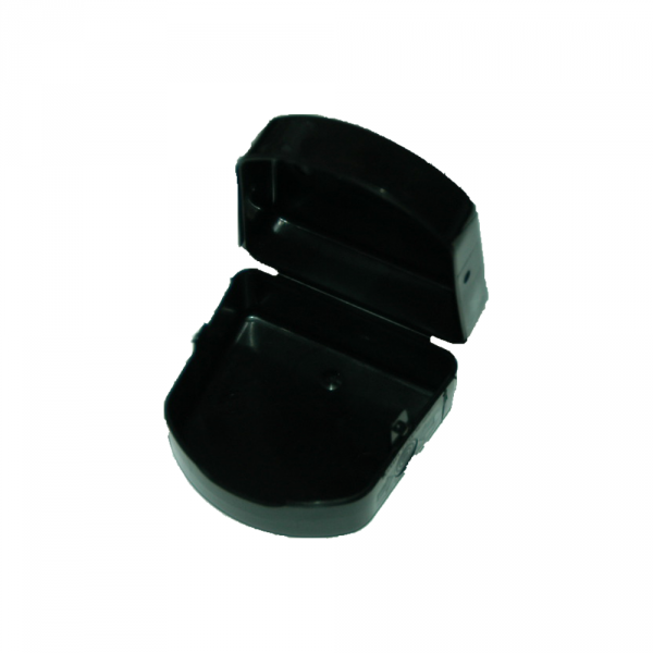 Zahnschutzbox, schwarz