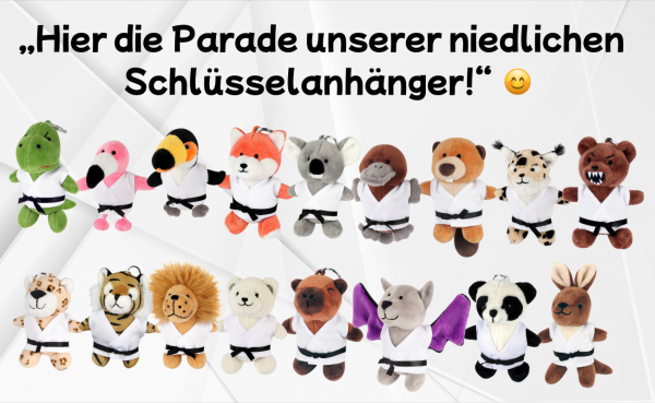 Schlüsselanhänger Plüschtier