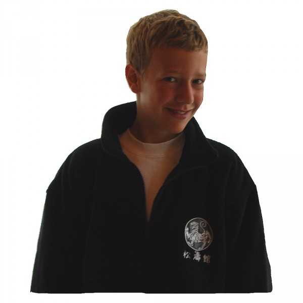 Fleecejacke mit Bestickung