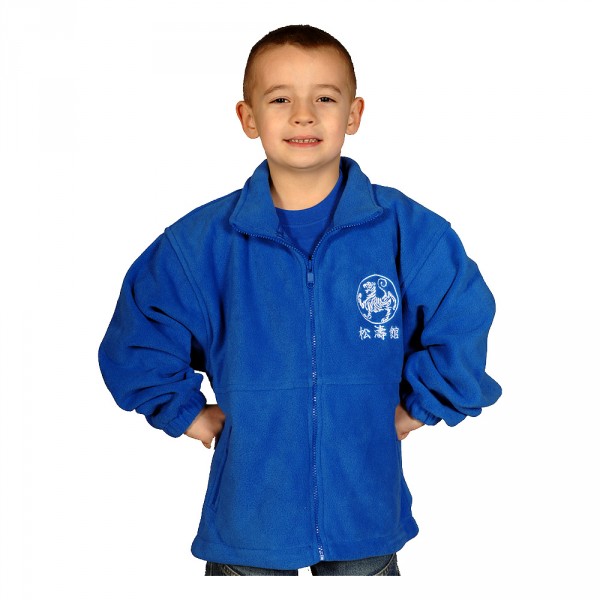 Kinder Fleece Jacke mit Bestickung